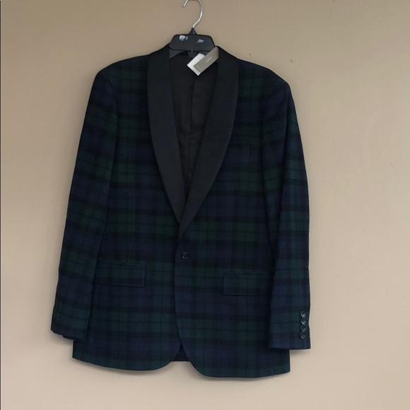 NEW • J. Crew • Ludlow Tartan Plaid Blazer Green - Picture 4 of 6